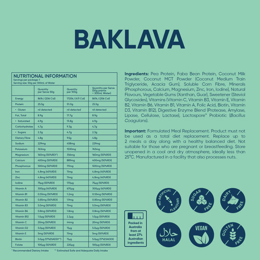 Daily Shake Baklava Powder 17.6 Ounce