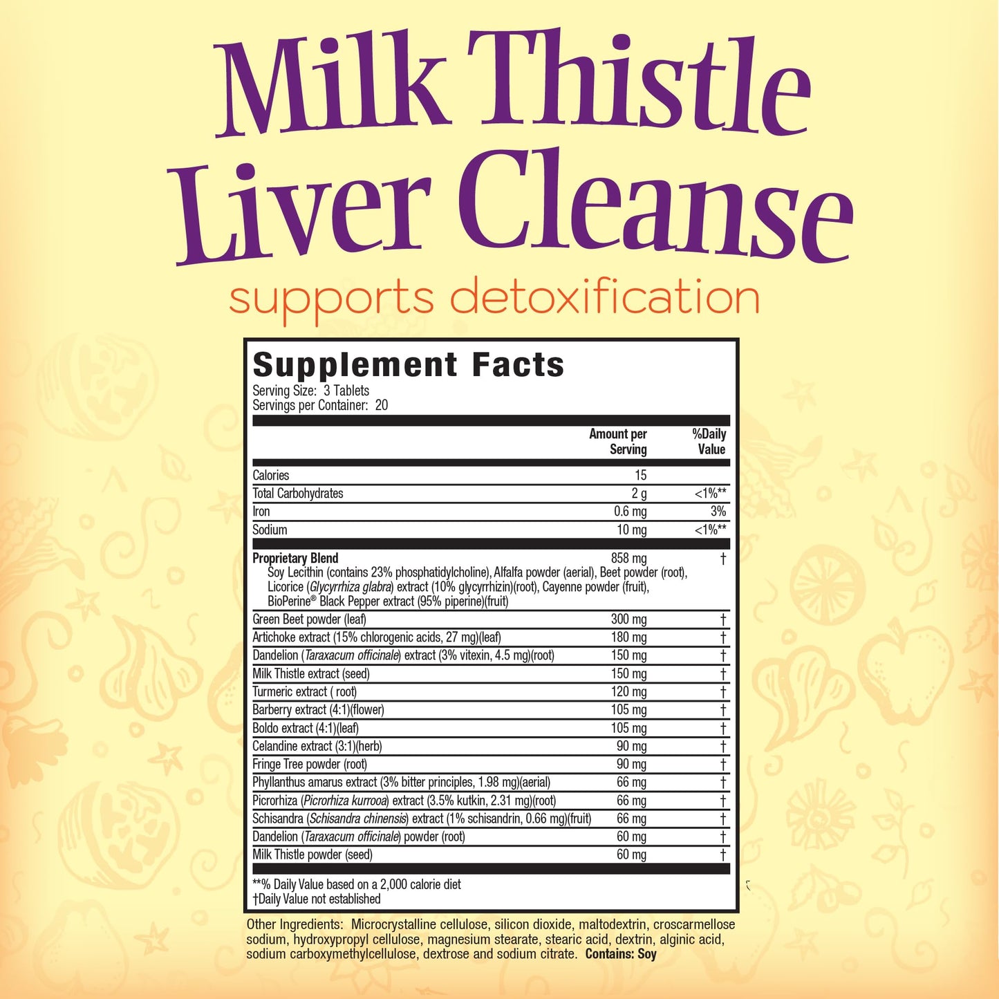 Nature's Secret Milk Thistle Liver Cleanse, 60 Tablets