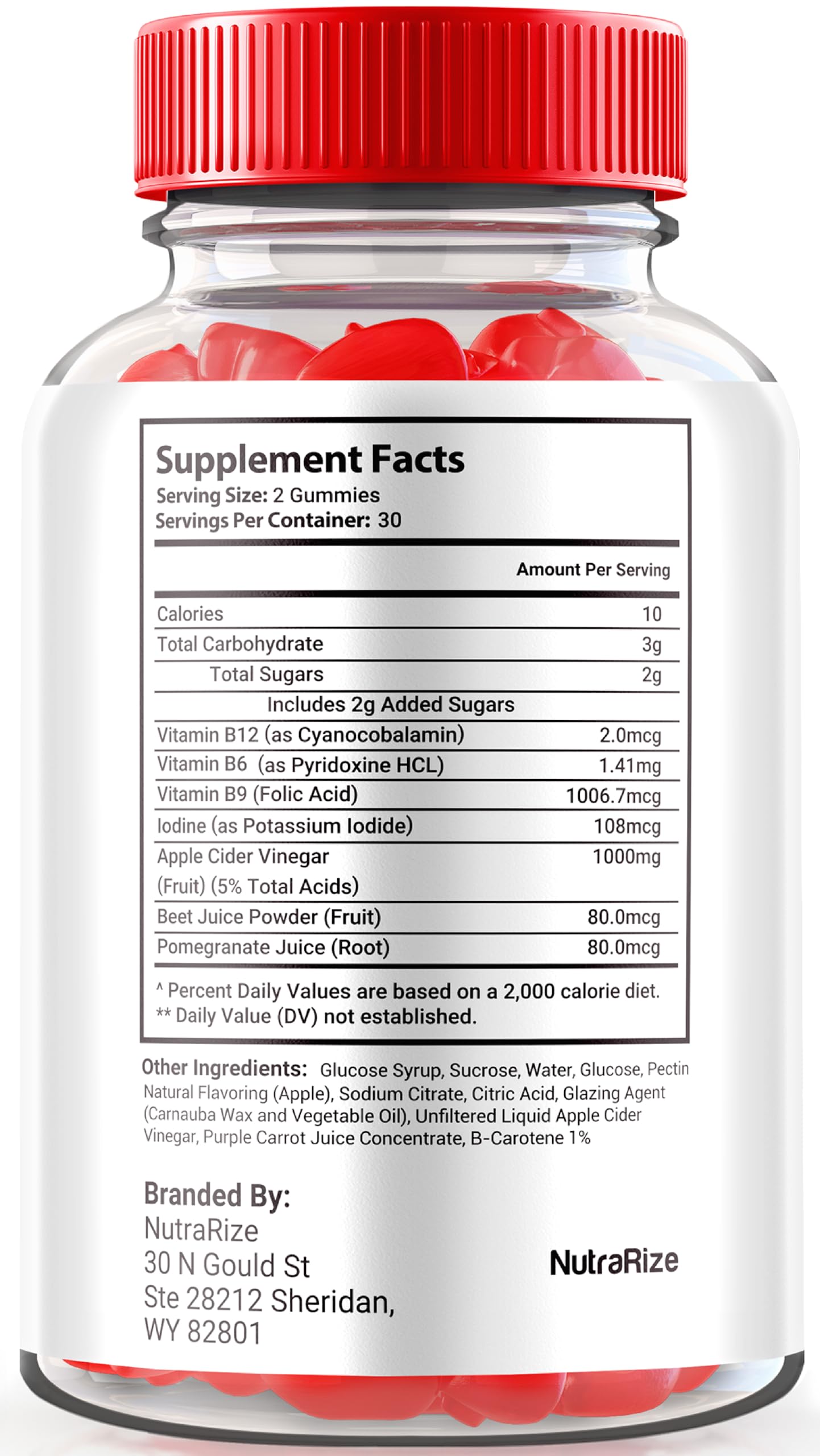 NutraRize Activ Boost Keto ACV Gummies 60 Gummies