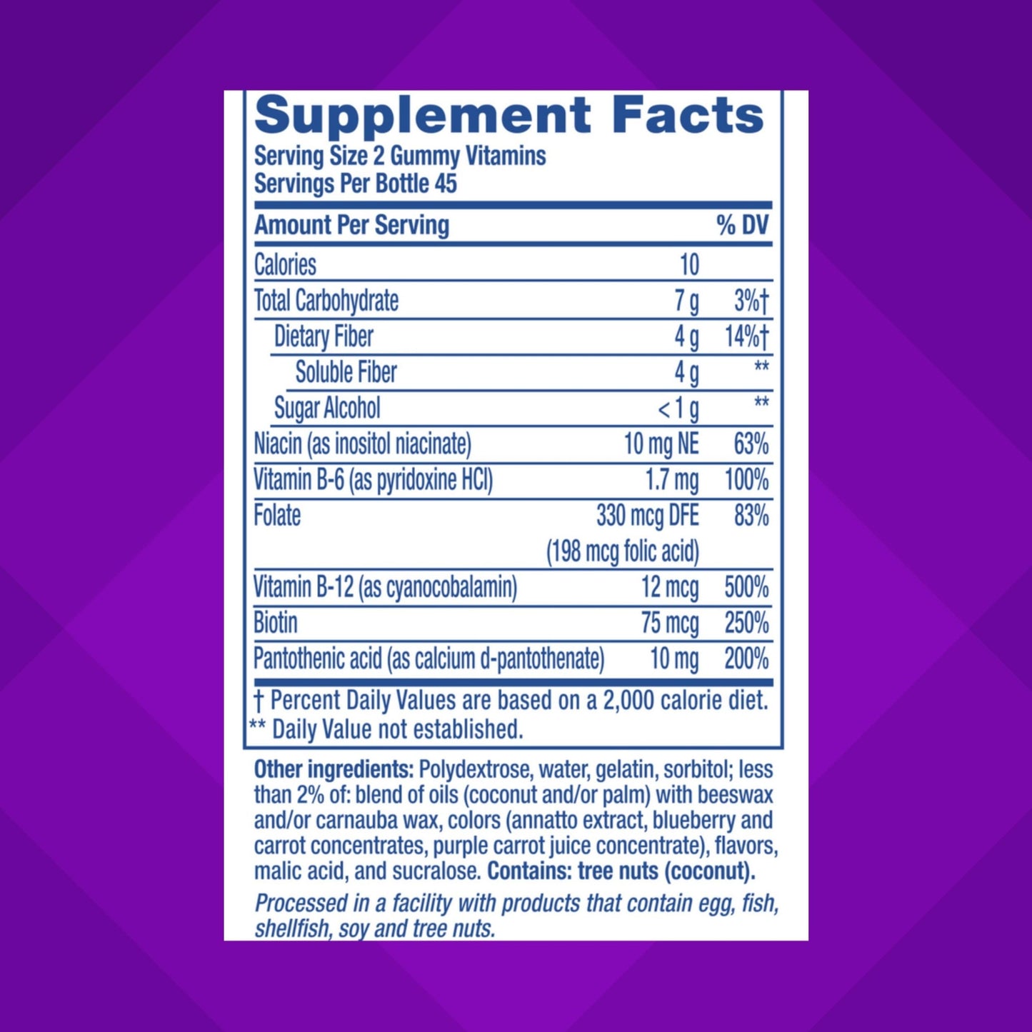 Vitafusion Fiber Well Fit Gummies 90 Count