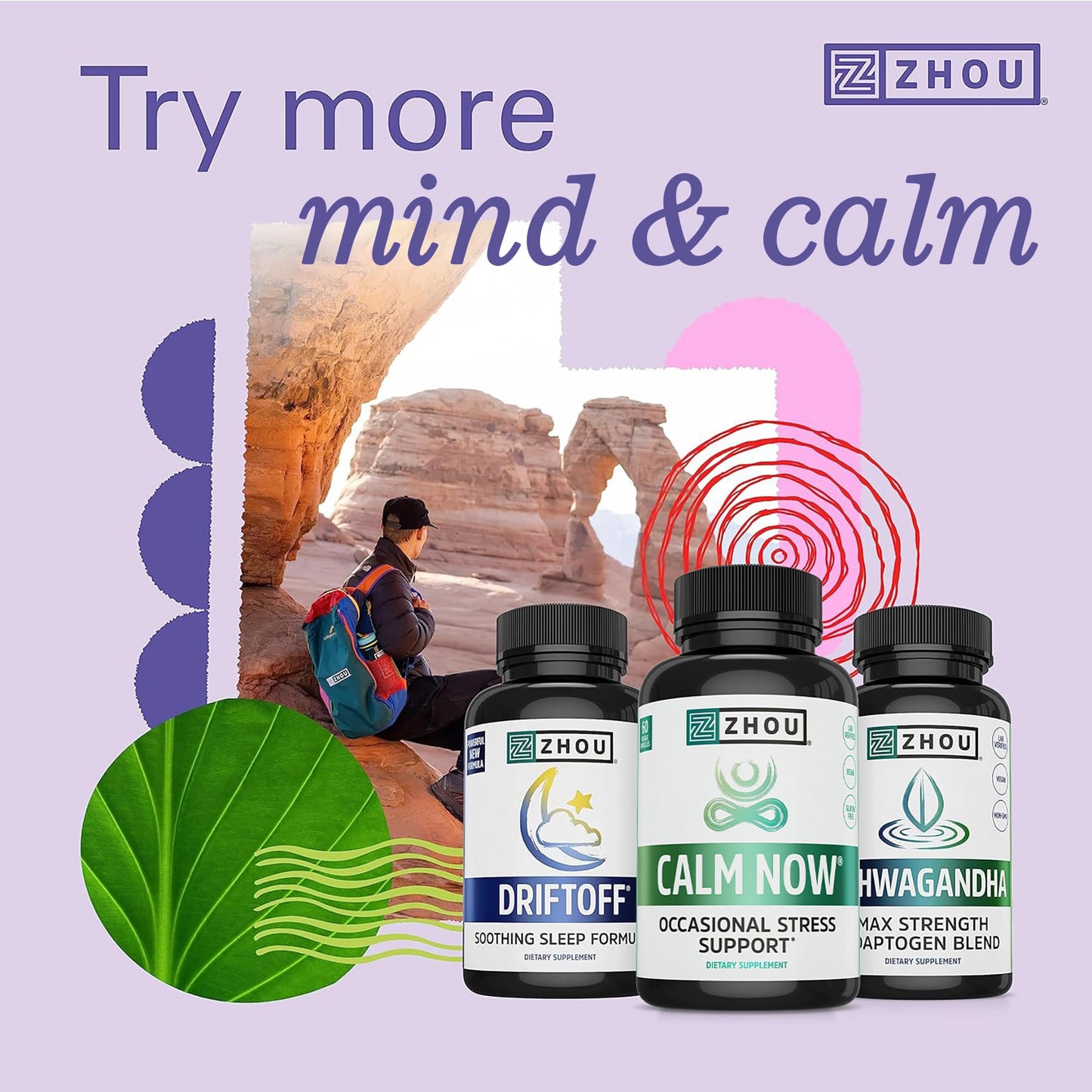 ZHOU Calm Now Capsules 60 Count