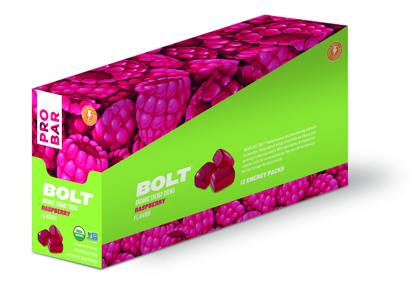PROBAR Bolt Organic Energy Chews Raspberry Chewables 25.2 oz