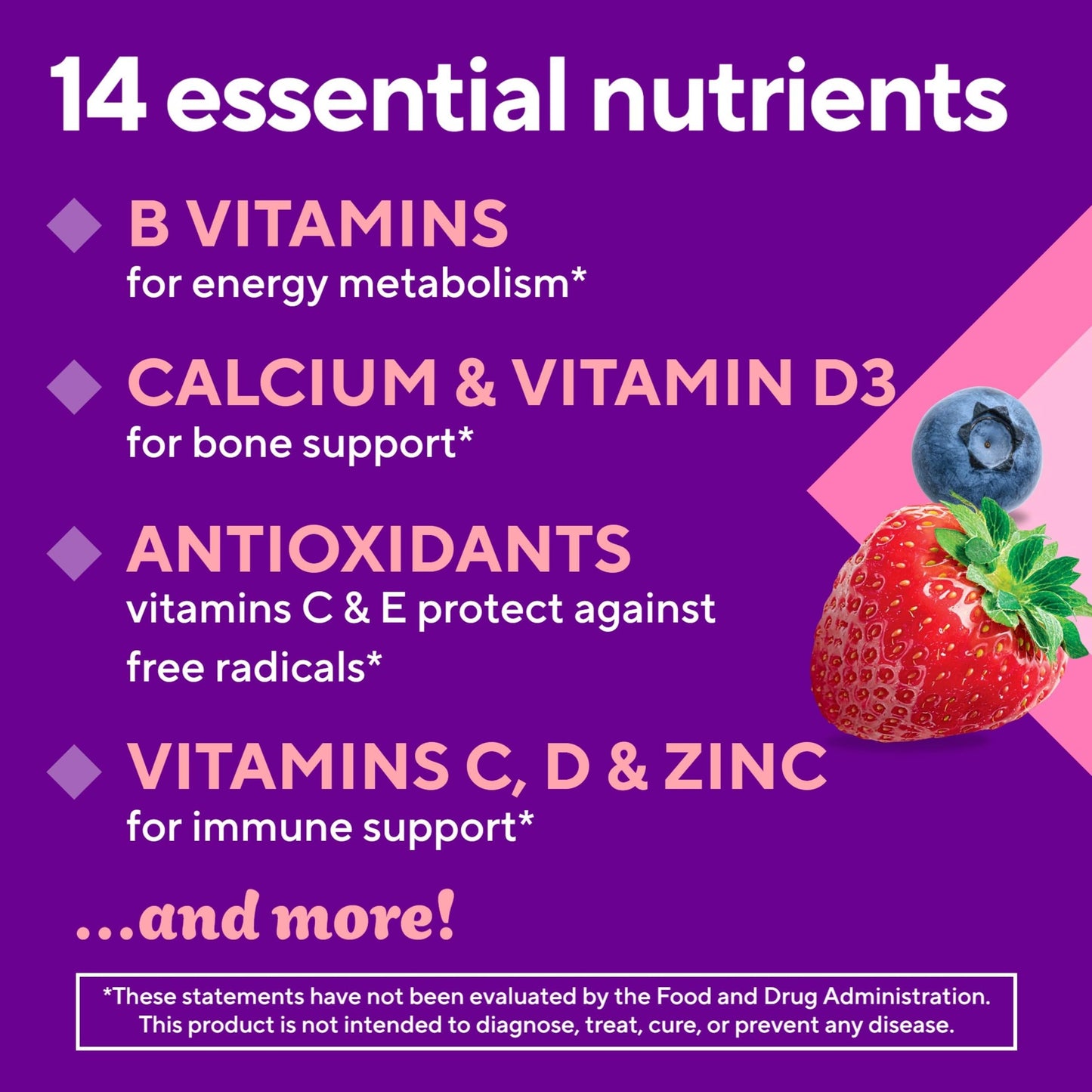 Vitafusion Women's Sugar Free Daily Multivitamin Supplement Gummy 180