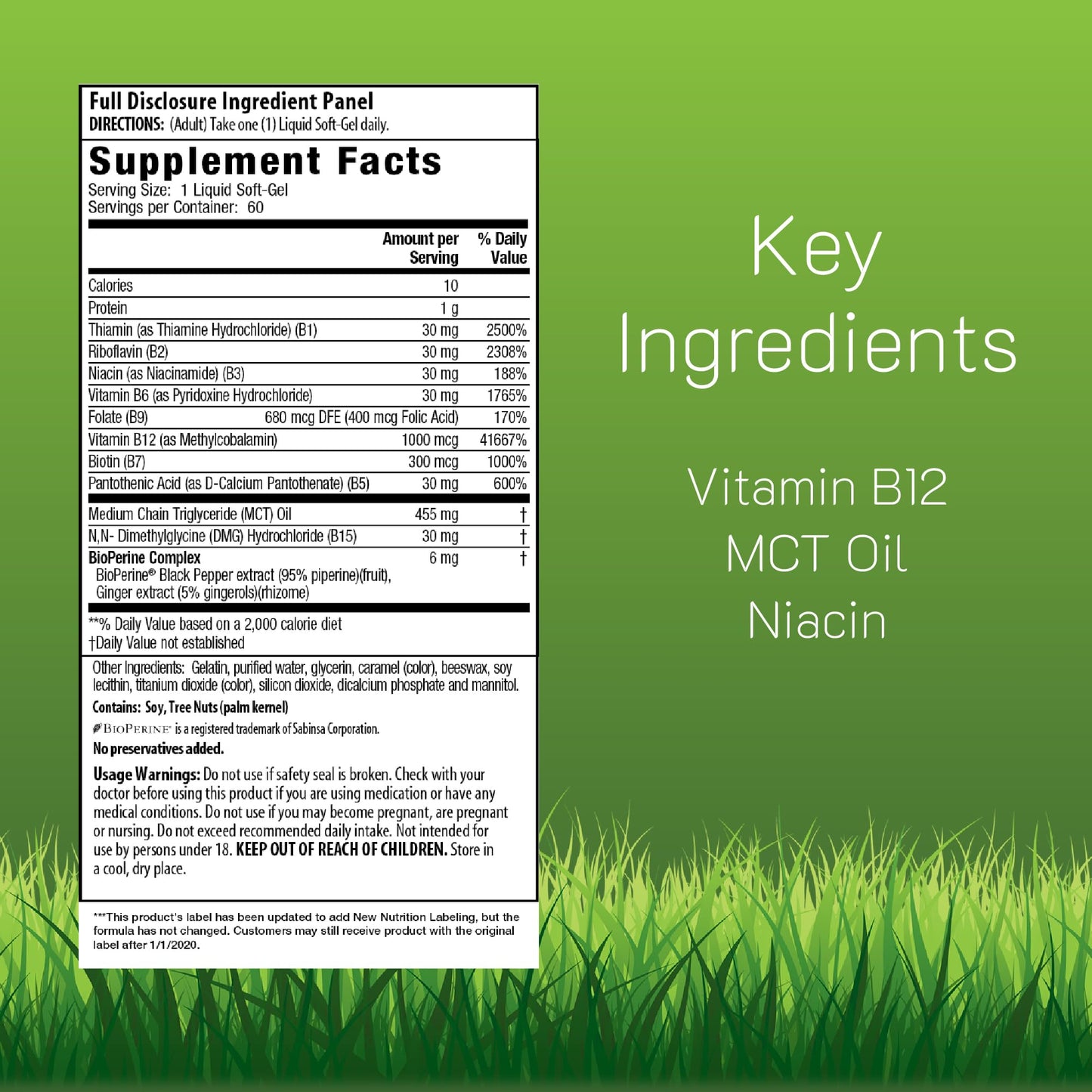 Irwin Naturals Mega B-Complex Softgels 60