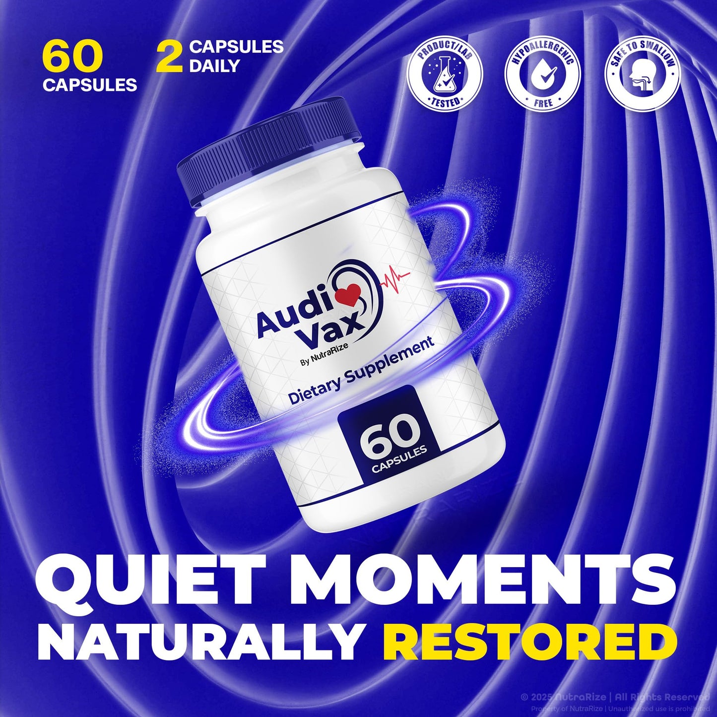 NutraRize Audivax Advanced Max Ear Support Capsule, 180 Capsules
