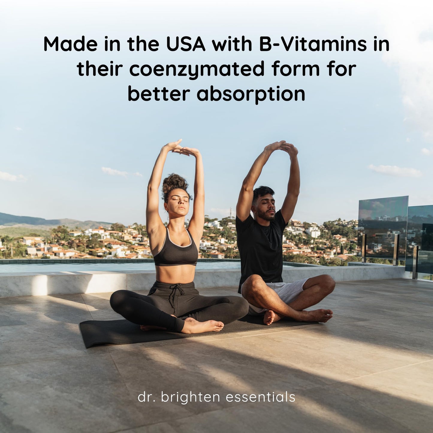 Dr. Brighten B-Active Plus - B Vitamin Complex Dietary Supplement in Their Coenzymated Forms Supports Methylation Capsules 30