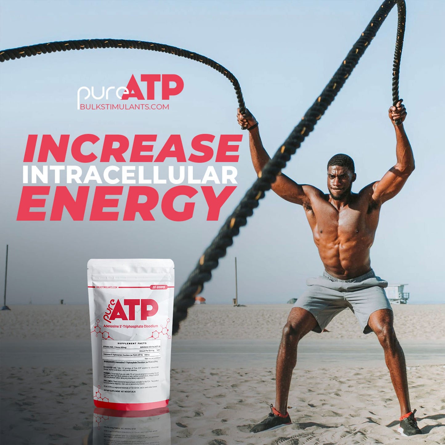 BulkStimulants.com Pure ATP Adenosine Triphosphate Powder, 0.7 Ounce