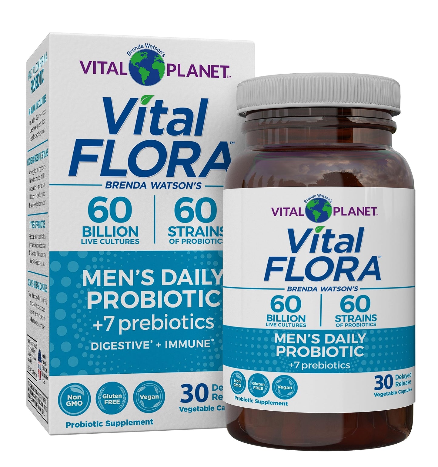 Vital Planet Vital Flora Men’s Daily Probiotic 30 Capsules