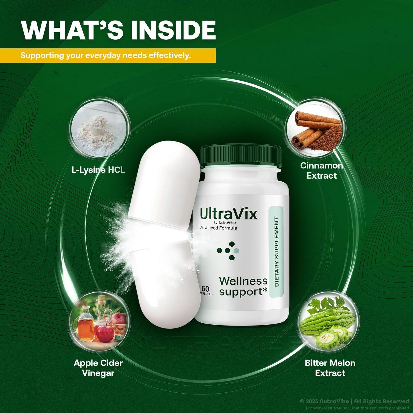 NutraVibe UltraVix Joint Support Capsules, 180 Capsules