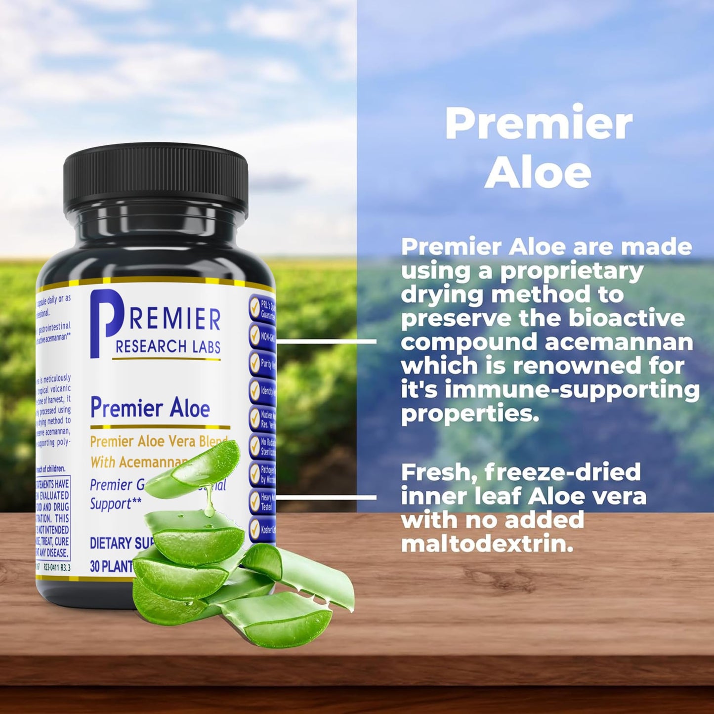 Premier Research Labs Premier Aloe Aloe Vera, 30 Capsules