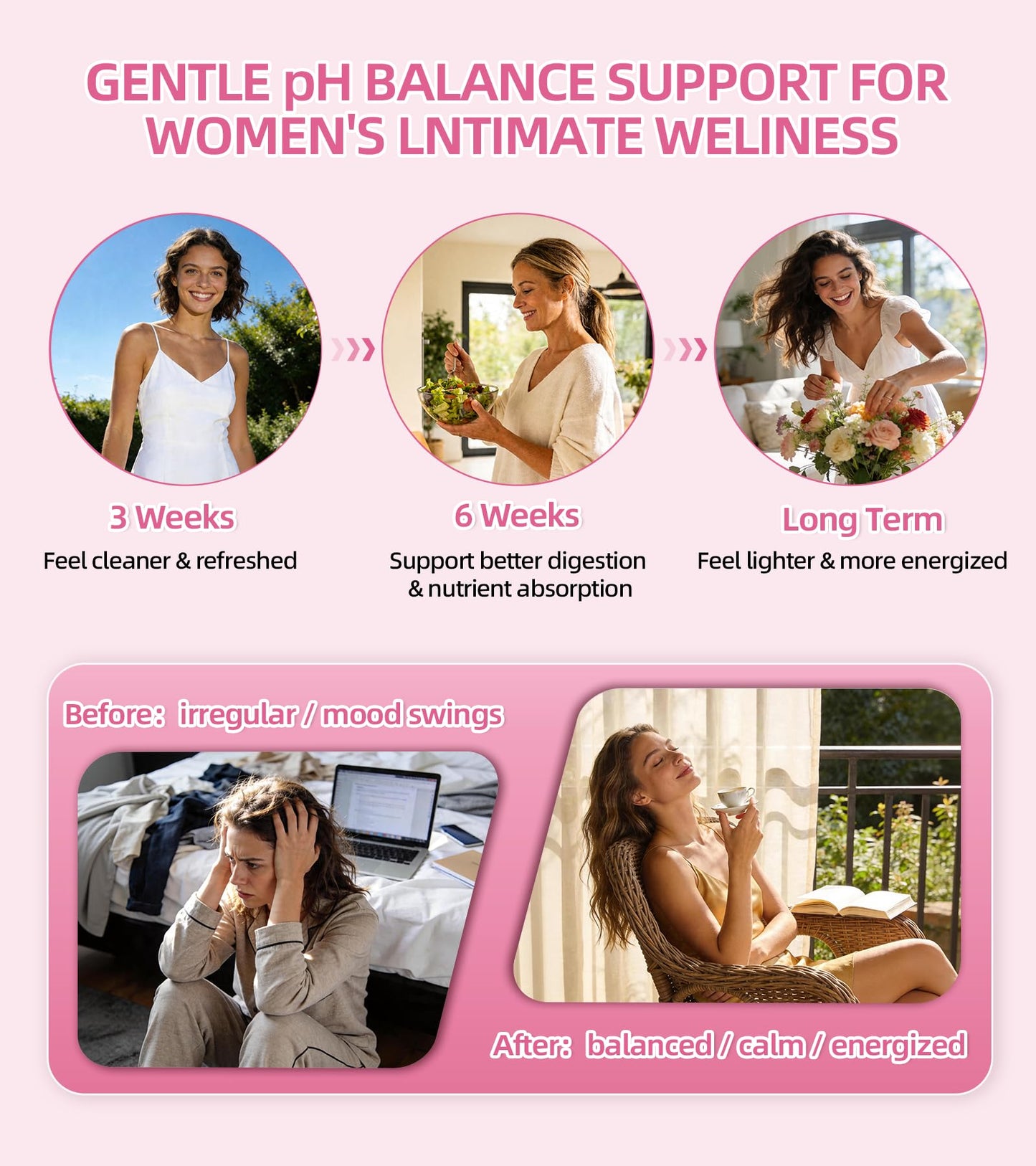 Yheso Feminine Balance Gummies, 120 Gummies