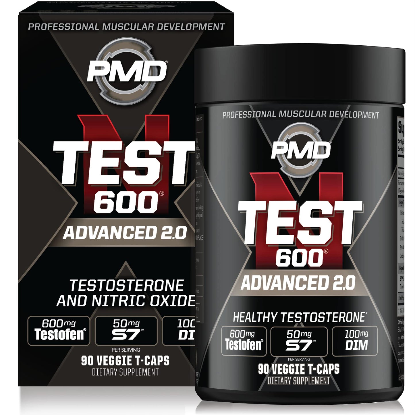 PMD Sports N-Test 600 Advanced Nitric Oxide Support Capsules, 90 Capsules