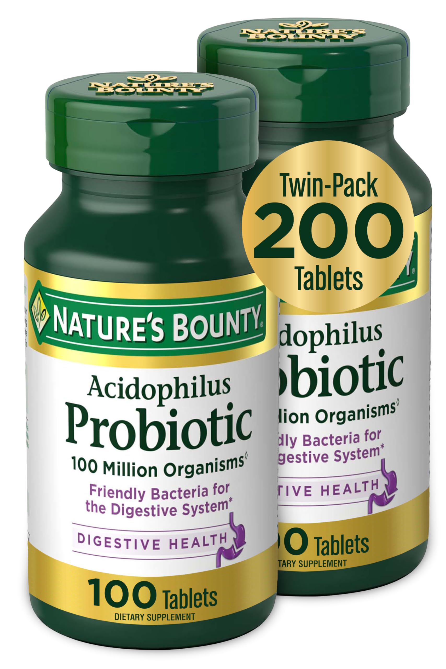 Nature's Bounty Acidophilus Probiotic Tablets 200