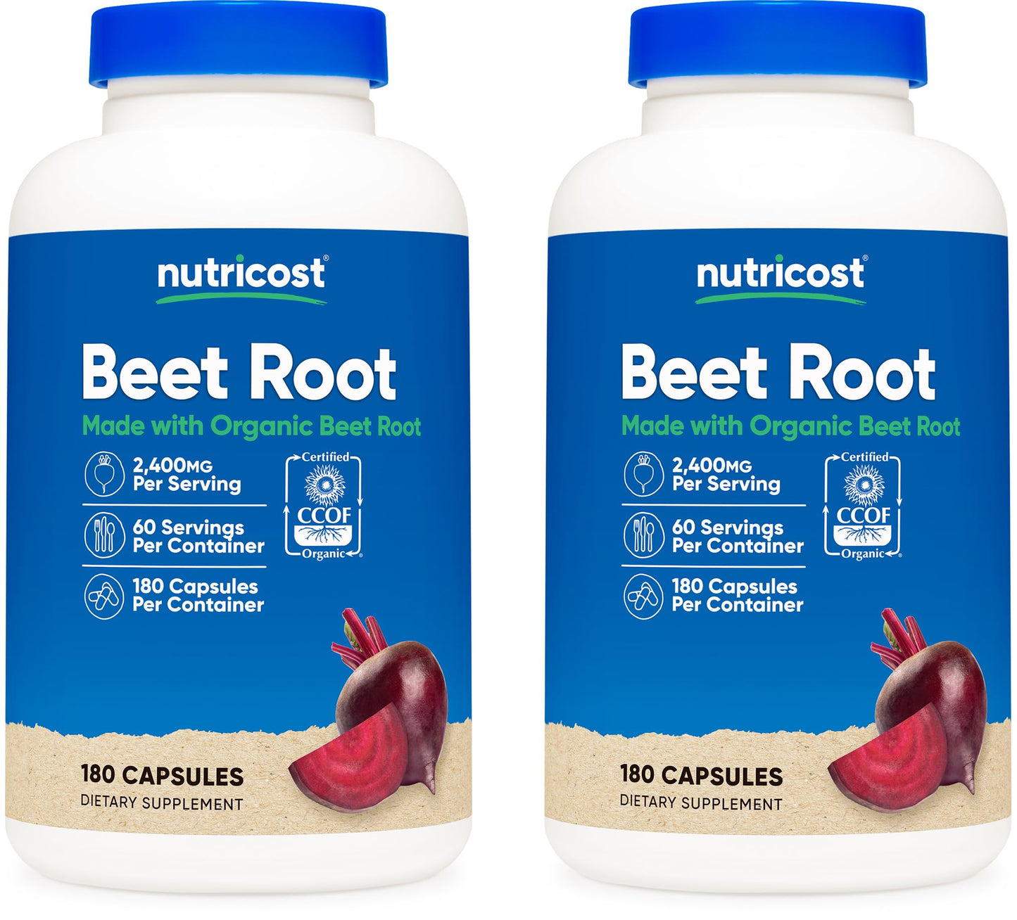 Nutricost Beet Root 2400mg Capsules, 360 Count