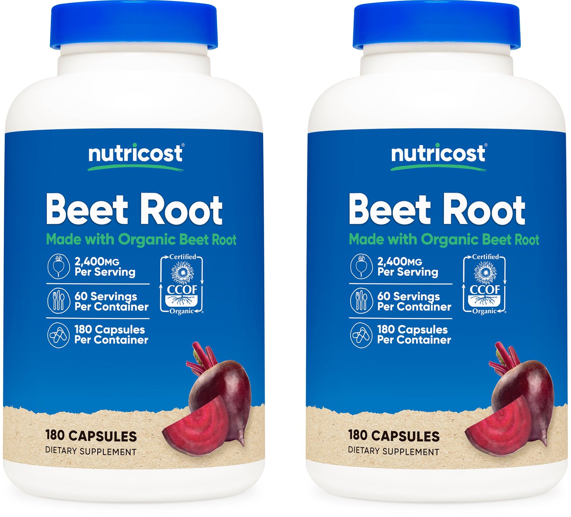 Nutricost Beet Root 2400mg Capsules, 360 Count