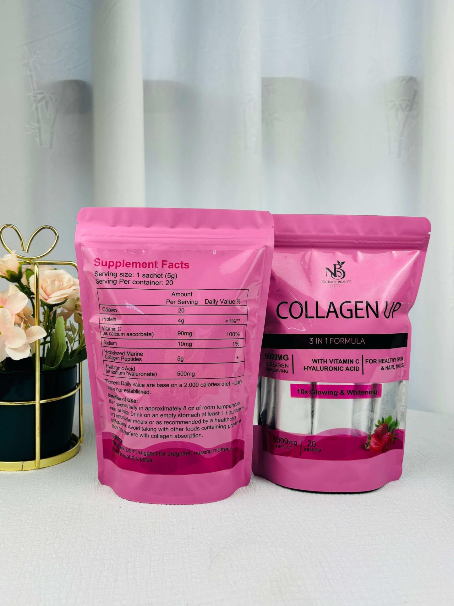 Nathalie Beauty 3 in 1 Collagen Up Powder 3.52 oz