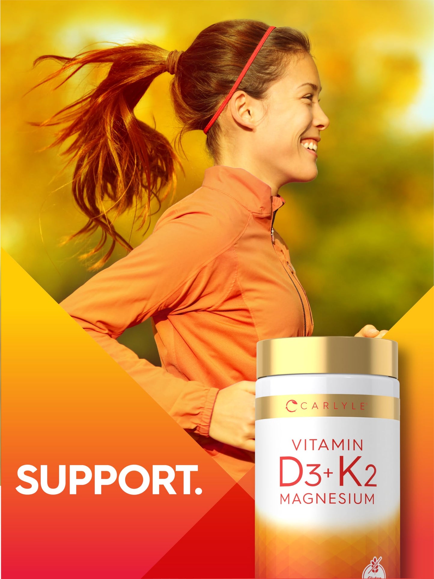Carlyle Vitamin D3 K2 Capsule 120 Count