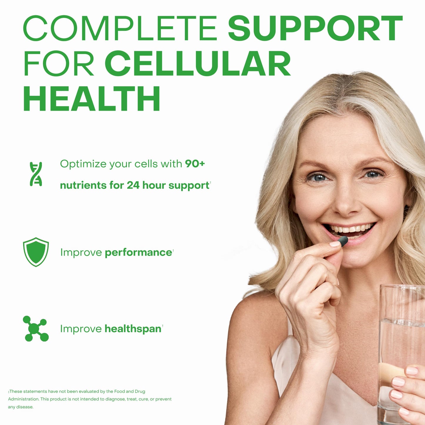 Healthycell AM/PM Healthspan System Capsules, 120 Count