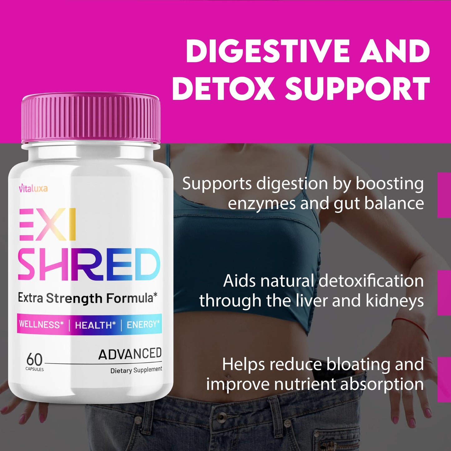 Vitaluxa Exishred Capsules 300 Capsules
