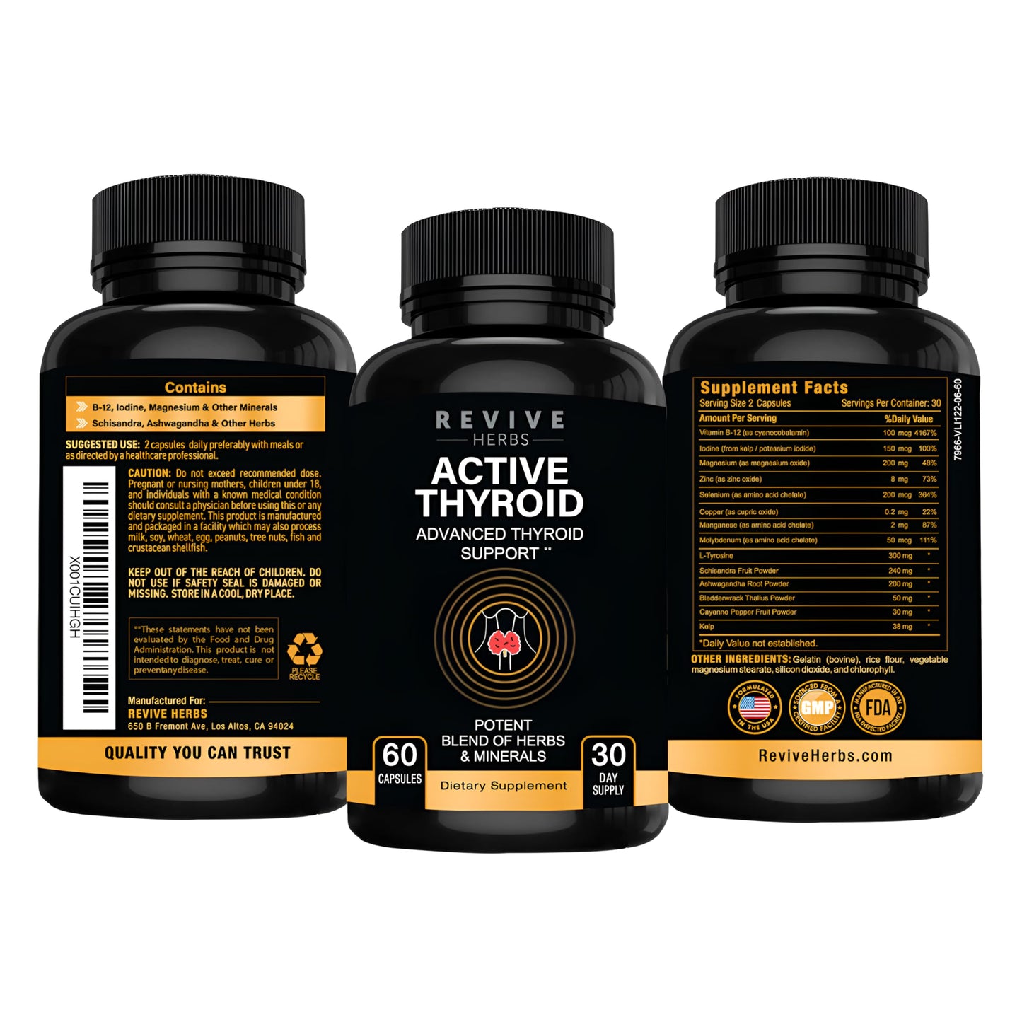 Revive Herbs Thyroid Support 60 Capsules