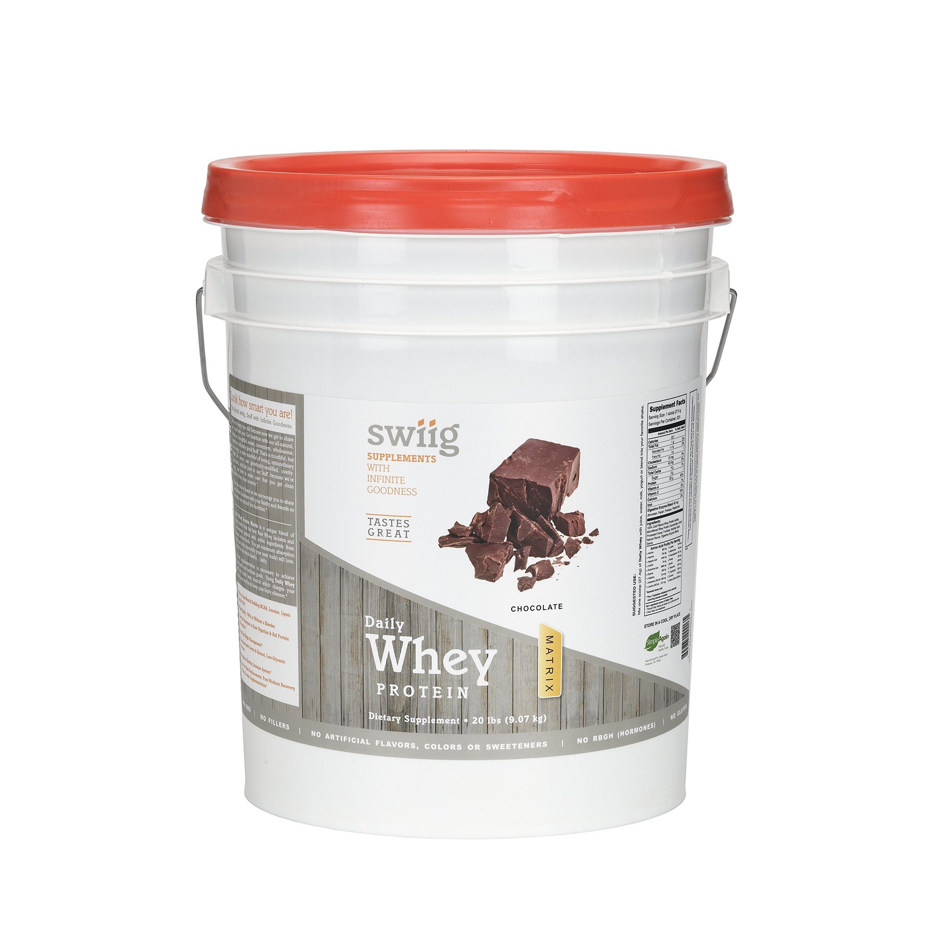 Swiig Premium Daily Whey Matrix Protein Powder Chocolate 320 Servings
