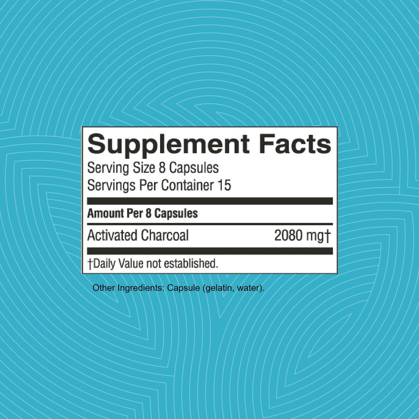 Nature's Sunshine Activated Charcoal Capsules 120 Count