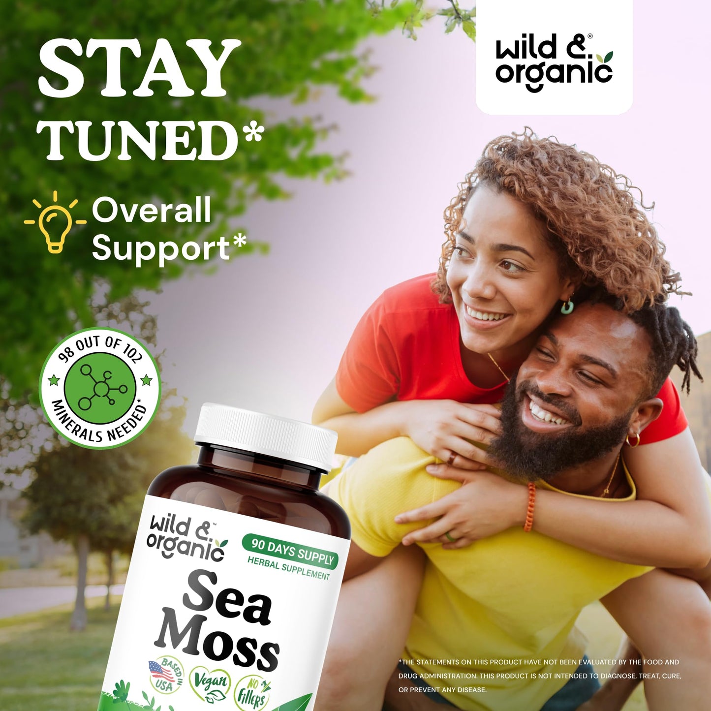 Wild & Organic Sea Moss Capsules 180 Count