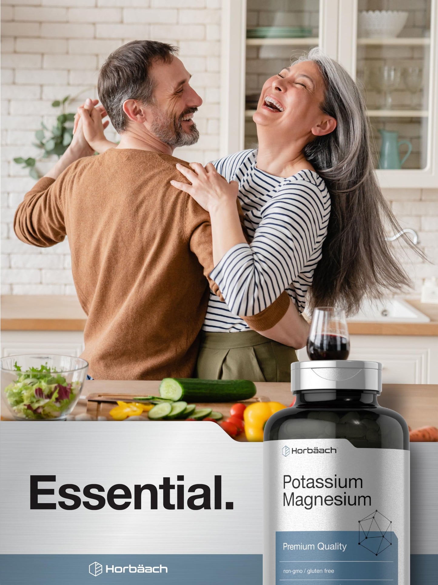 Horbäach Potassium Magnesium Supplement 240 Capsules