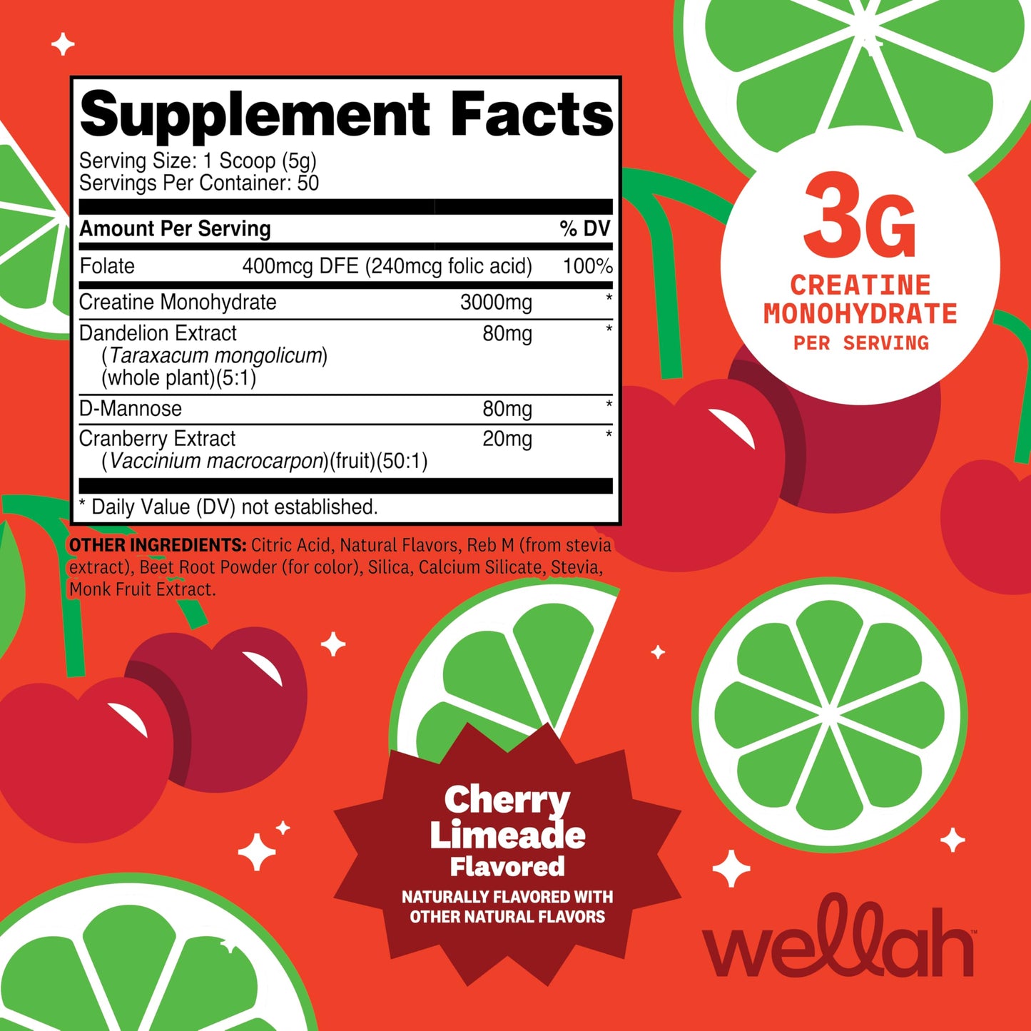 Wellah Creatine for Women Powder 8.2 Ounce