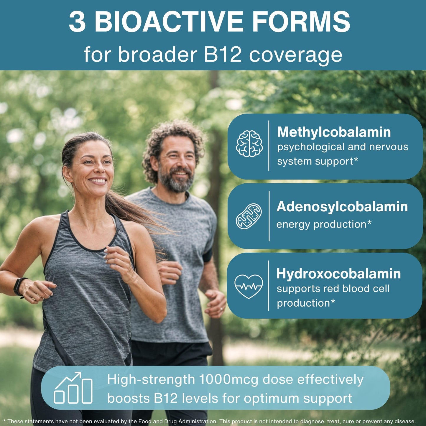 Igennus Healthcare Nutrition Sublingual Vitamin B12 Complex 1000mcg, 180 Tablets