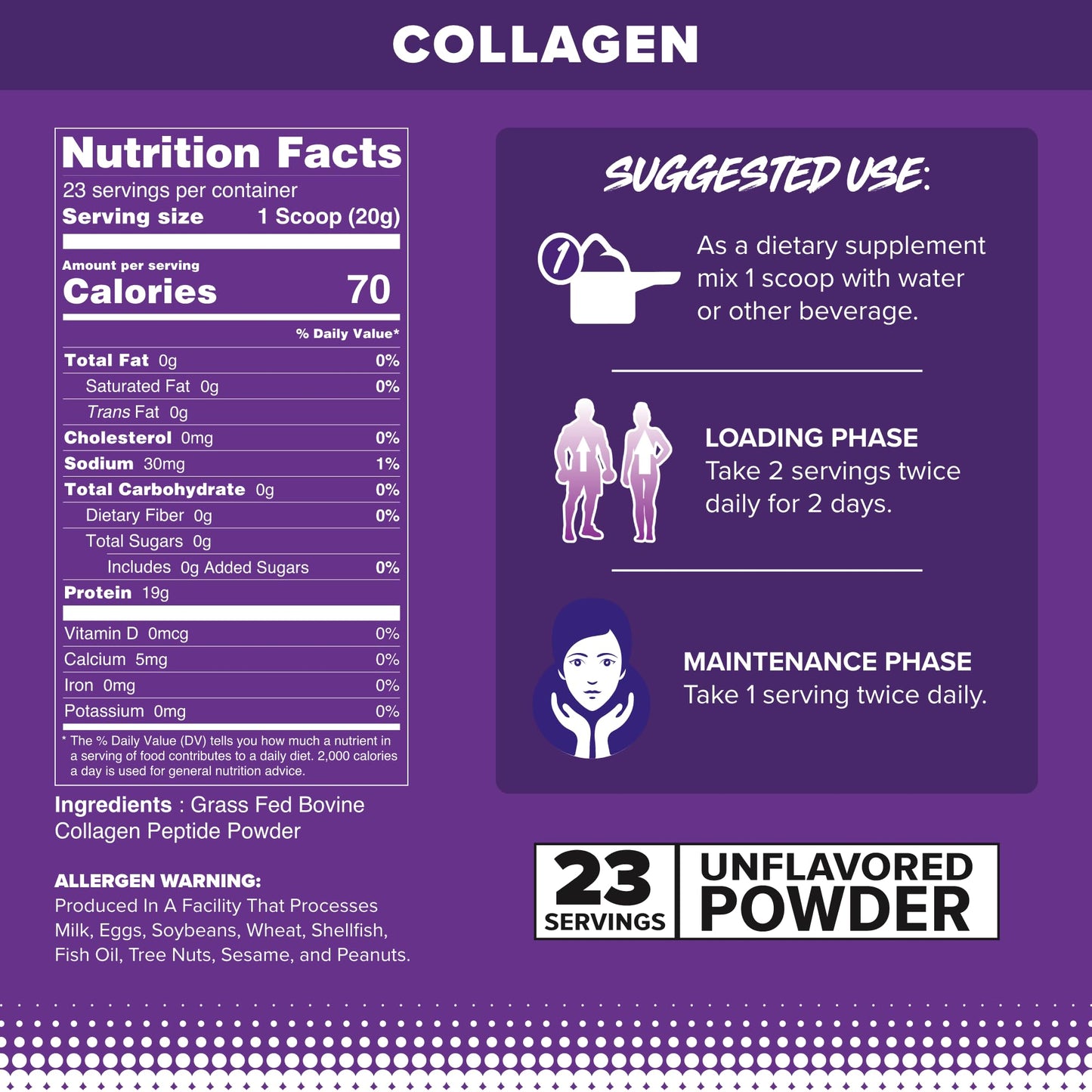 FINAFLEX Pure Collagen Powder 16 oz