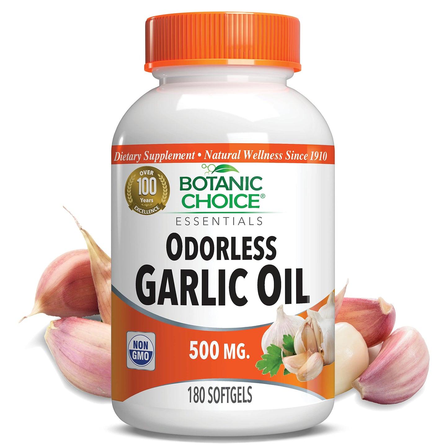 Botanic Choice Odorless Garlic Oil Softgels 180 Count