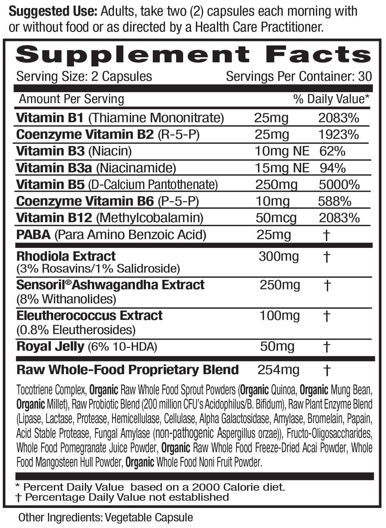 Emerald Labs Adrenal Health Capsule, 60 Count