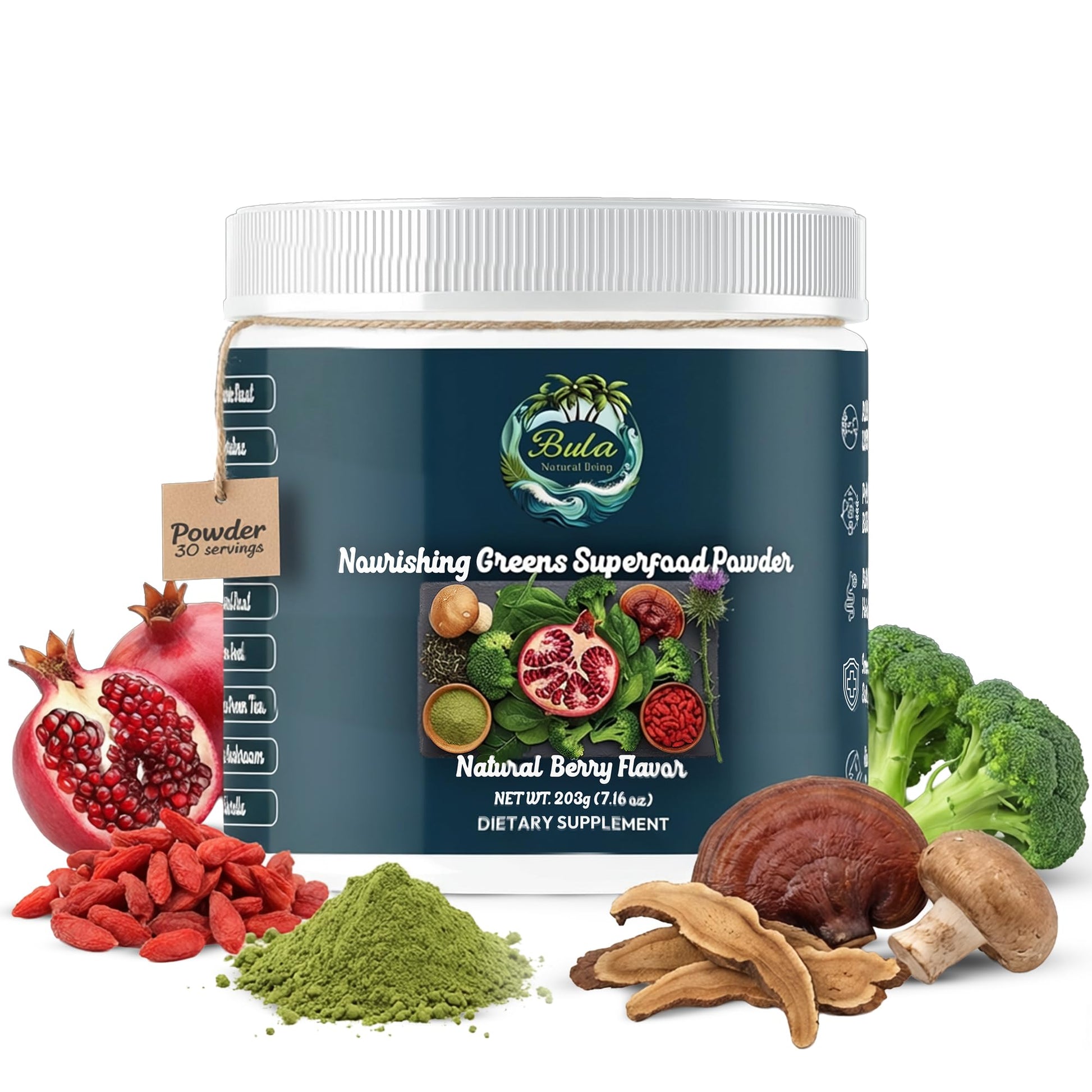 BULA NATURAL LIVING Nourishing Greens Superfood Powder 213 g