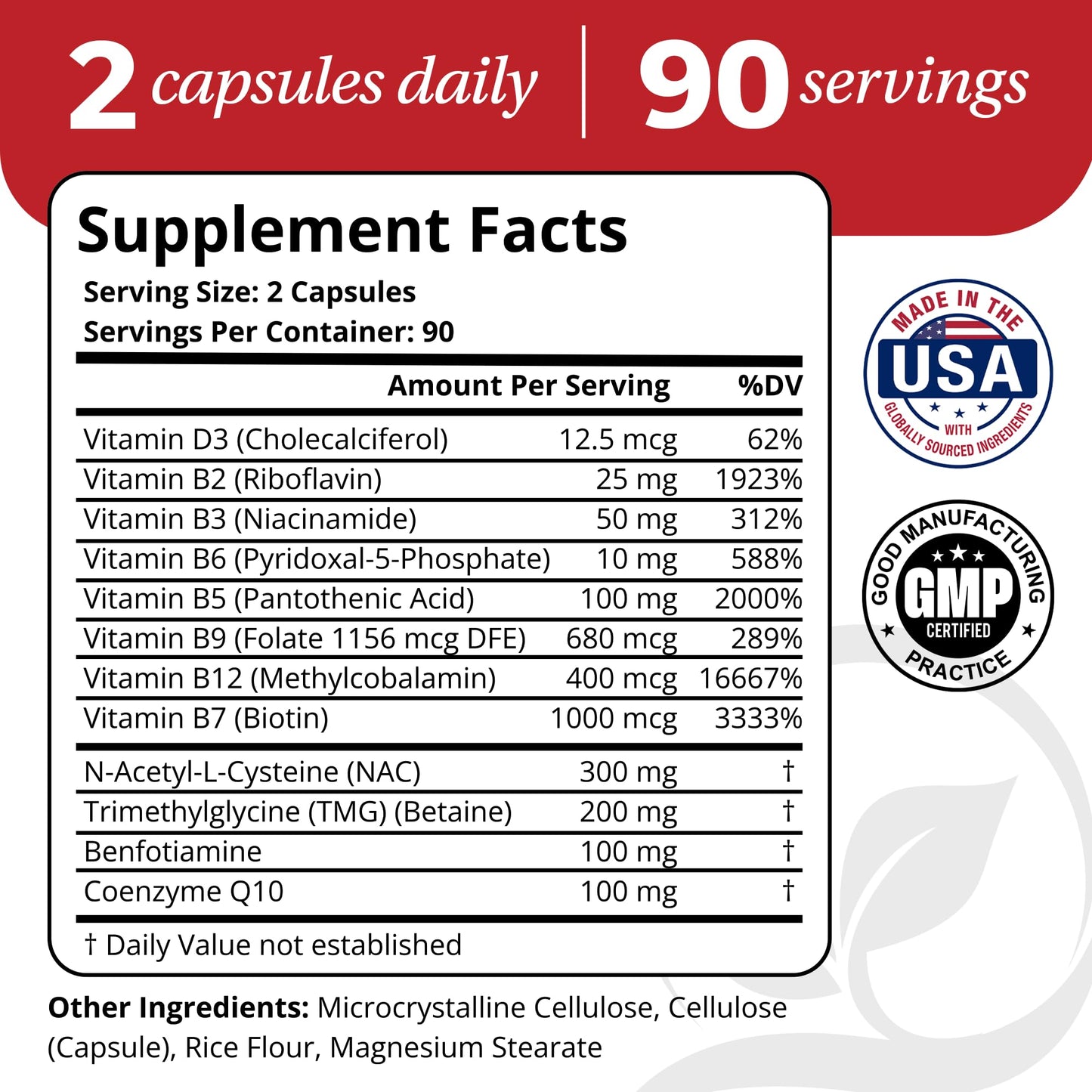 DrVmd CoQ10 & Betaine Capsules, 180 Count
