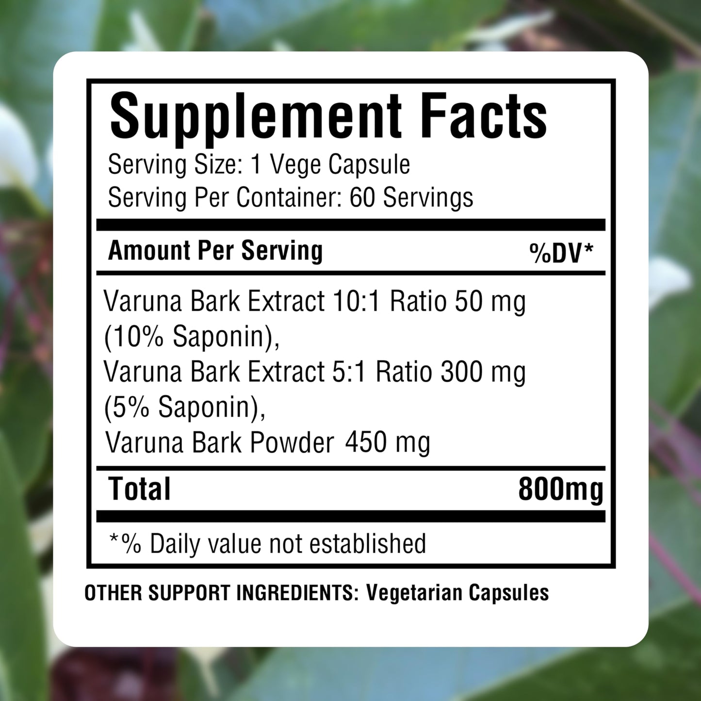 Herbsforever Varuna Nurvala Extract Capsules, 1 Count