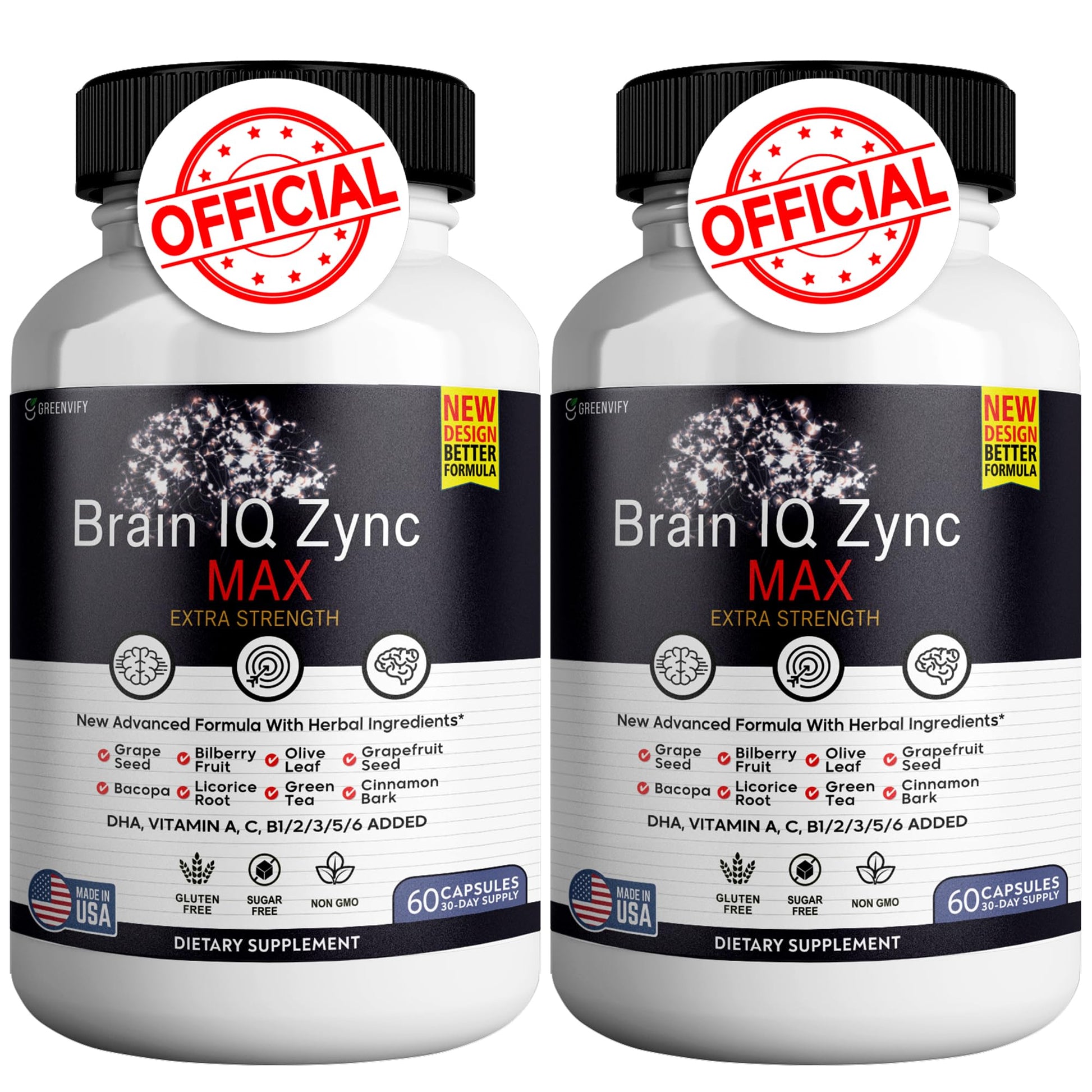 GREENVIFY Brain IQ Zync Max Capsules 120