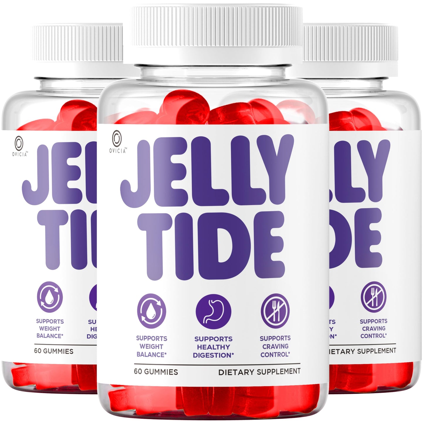 OVICIA Jelly Tide Gummies Gummy, 180 Gummies