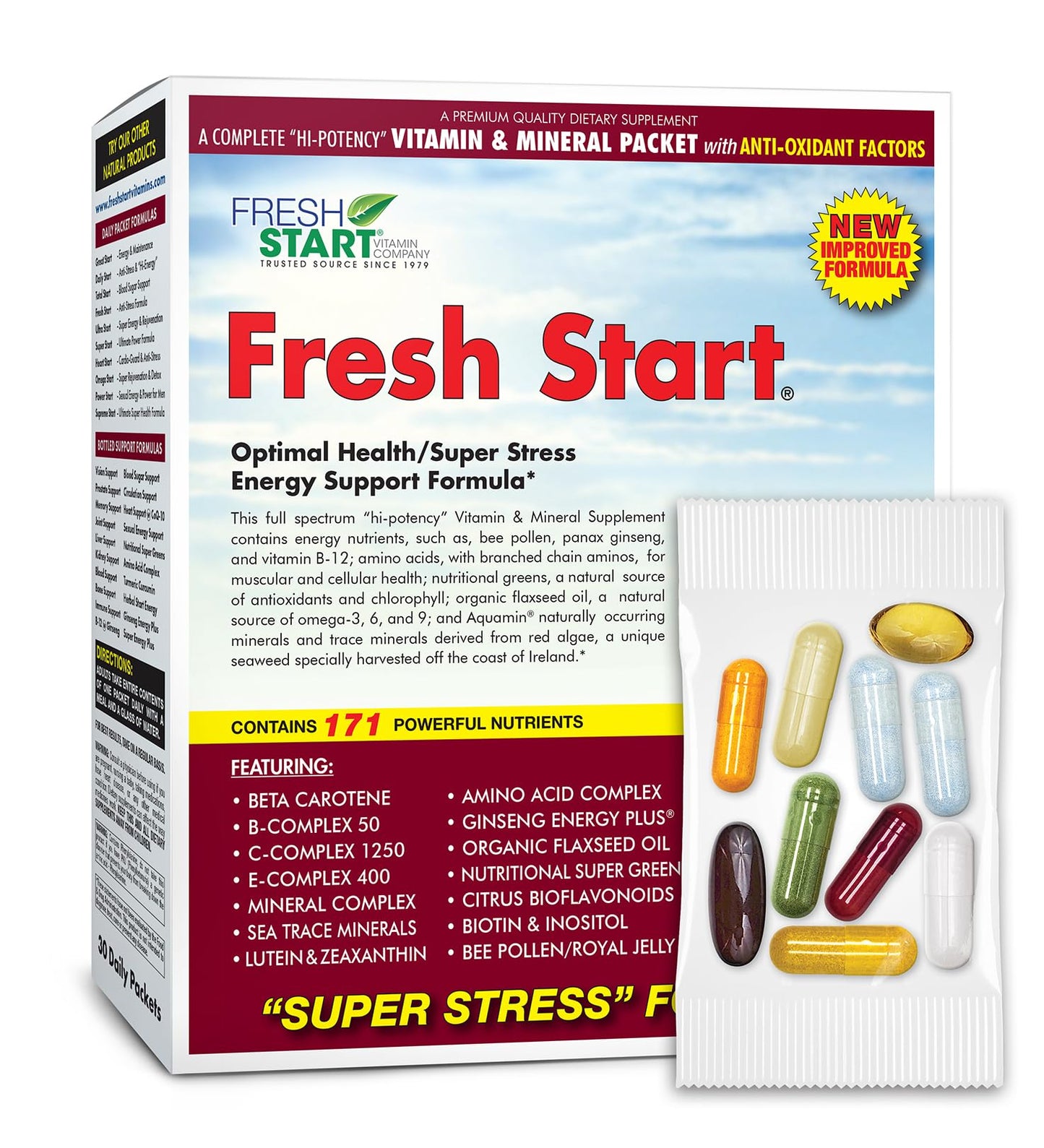 Fresh Start All-in-One Daily Vitamin Pack Capsule 30 Count