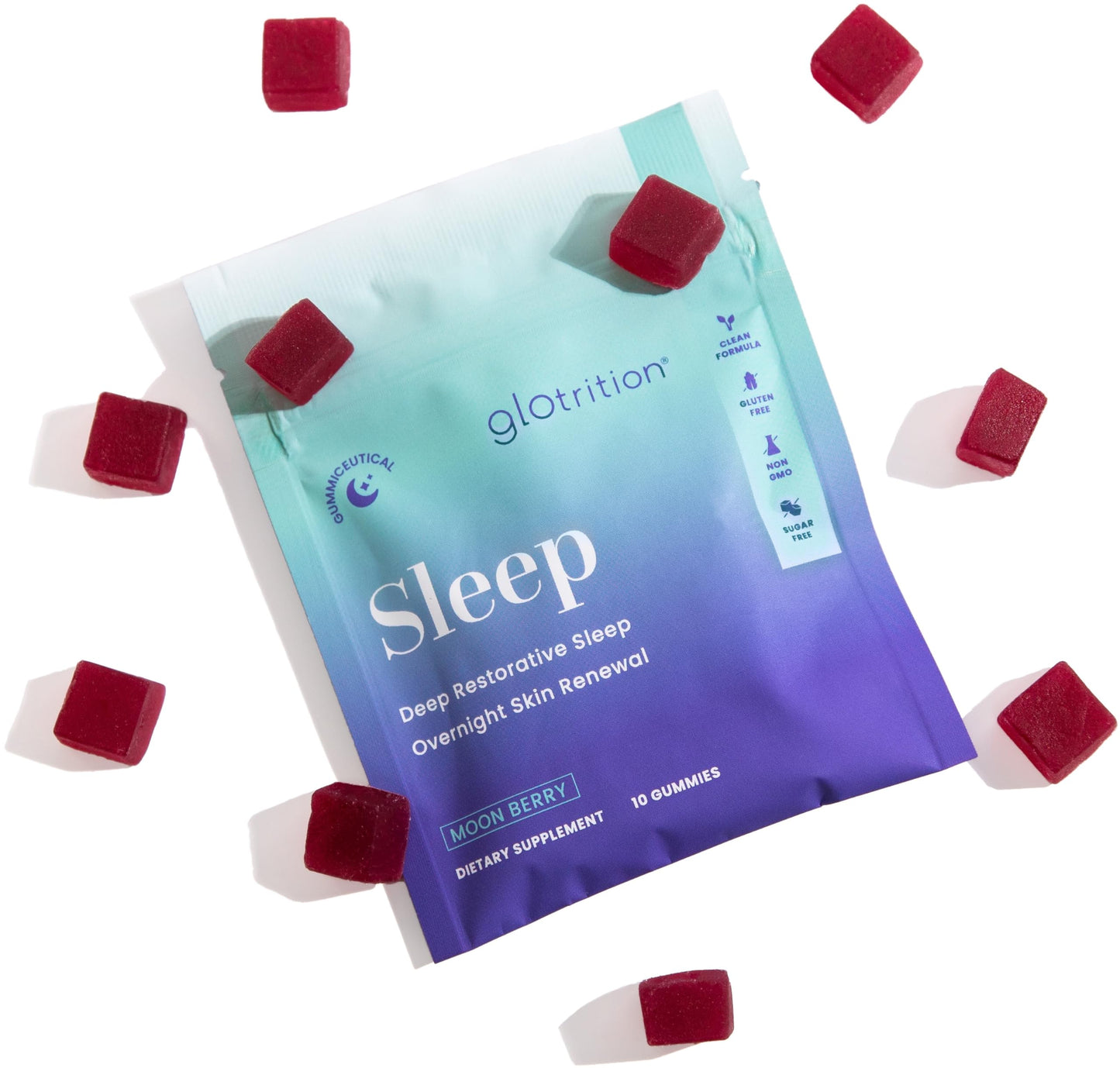 Glotrition Beauty Sleep Gummies Travel Pack, 10 Gummies