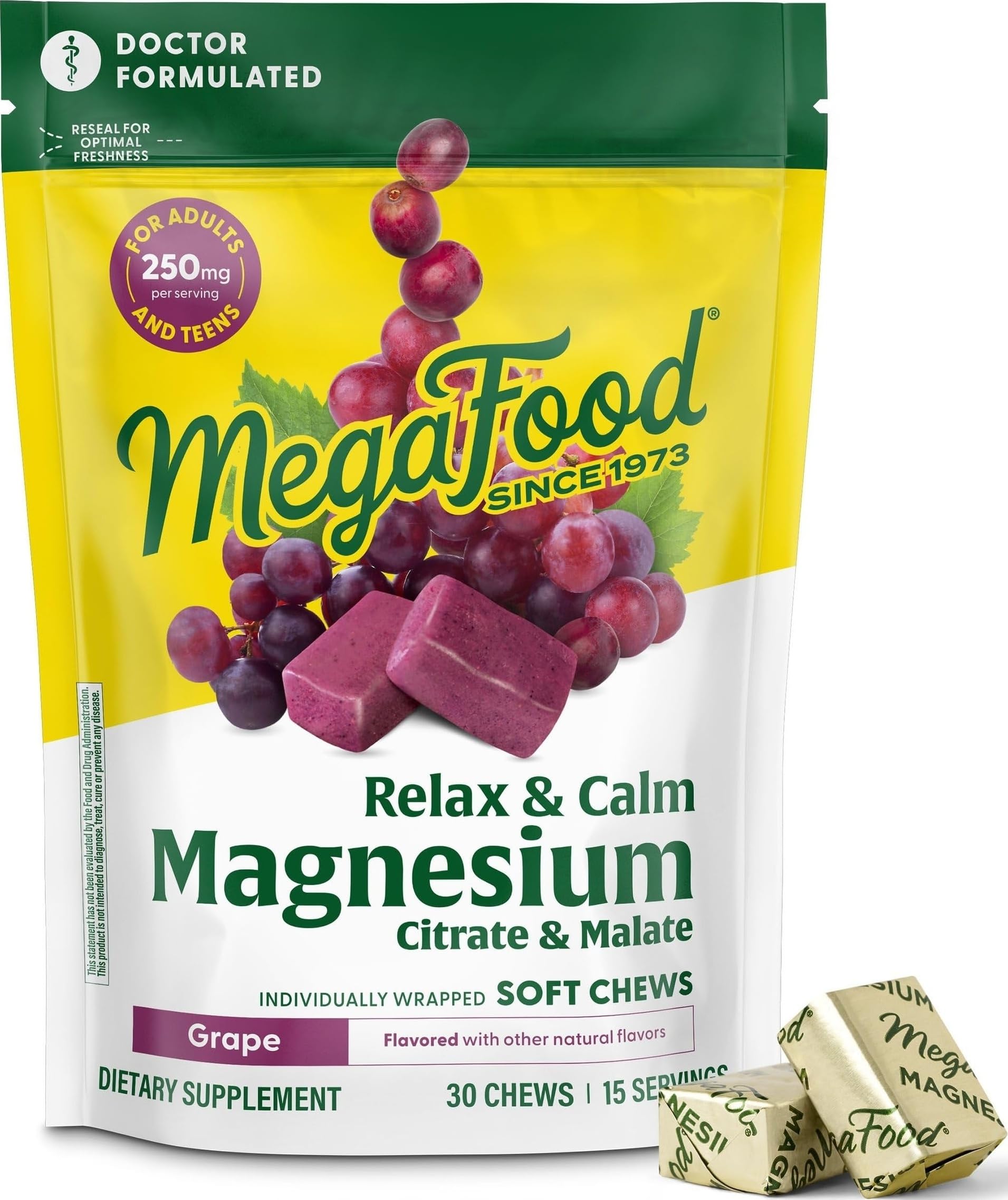 MegaFood Relax + Calm Magnesium Complex Gummies, 30
