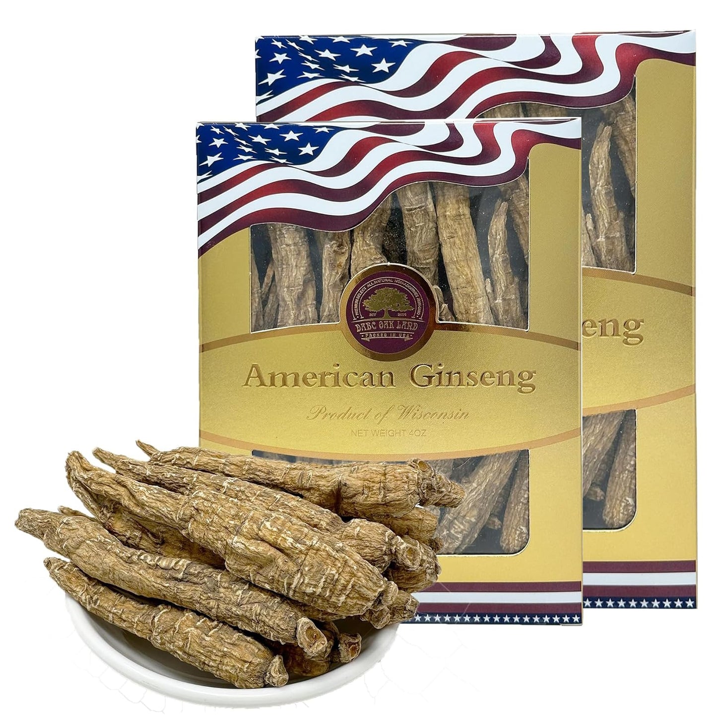 DABC OAK LAND Wisconsin American Ginseng Tablets 8 Count