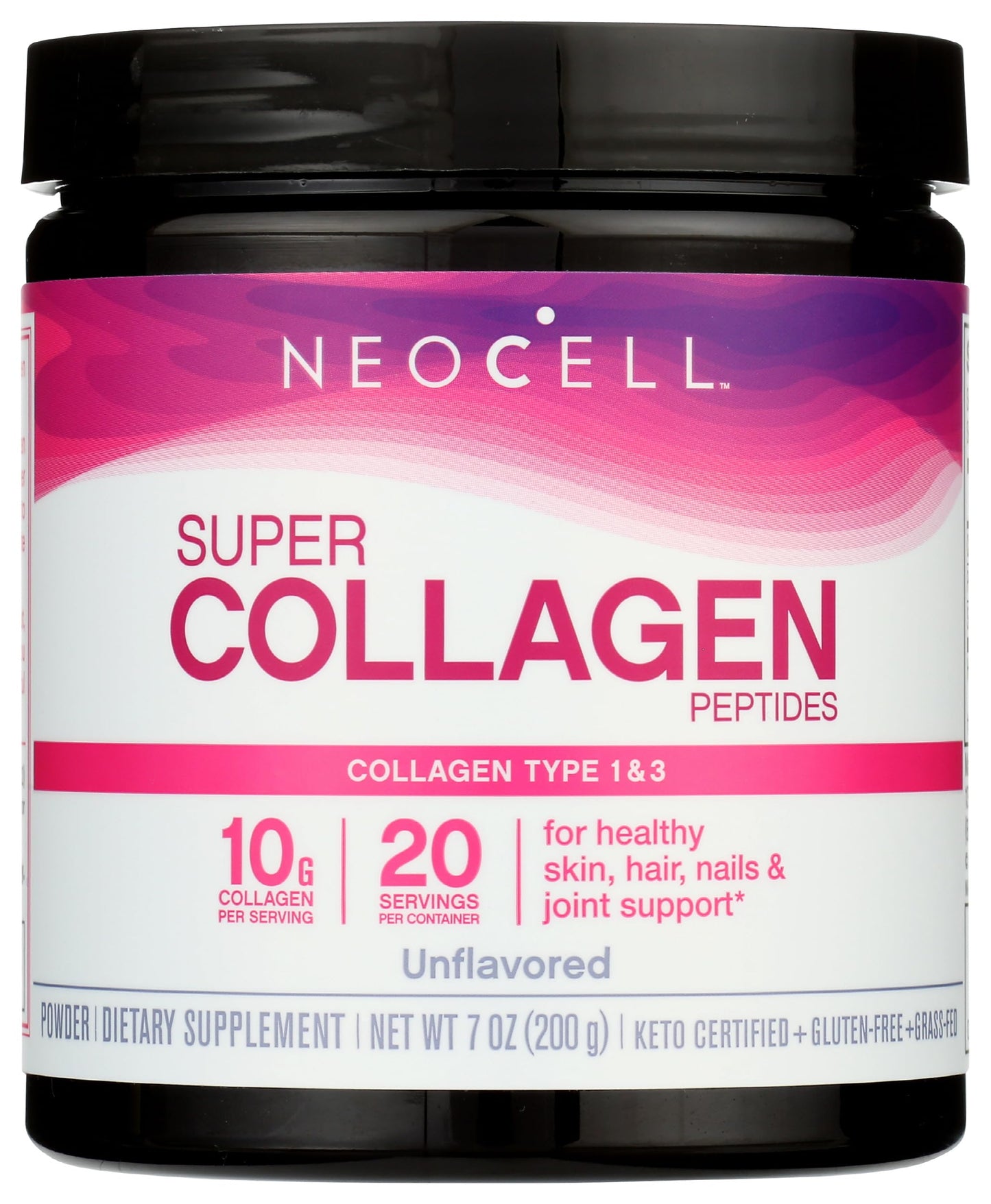 NeoCell Super Collagen Powder 6,600 mg Collagen Types 1 & 3 Unflavored, 7 Ounces