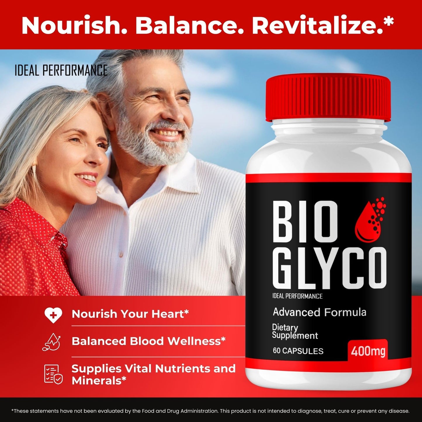 IDEAL PERFORMANCE Bio Glyco Advanced Blood Formula Capsules 60 Capsules