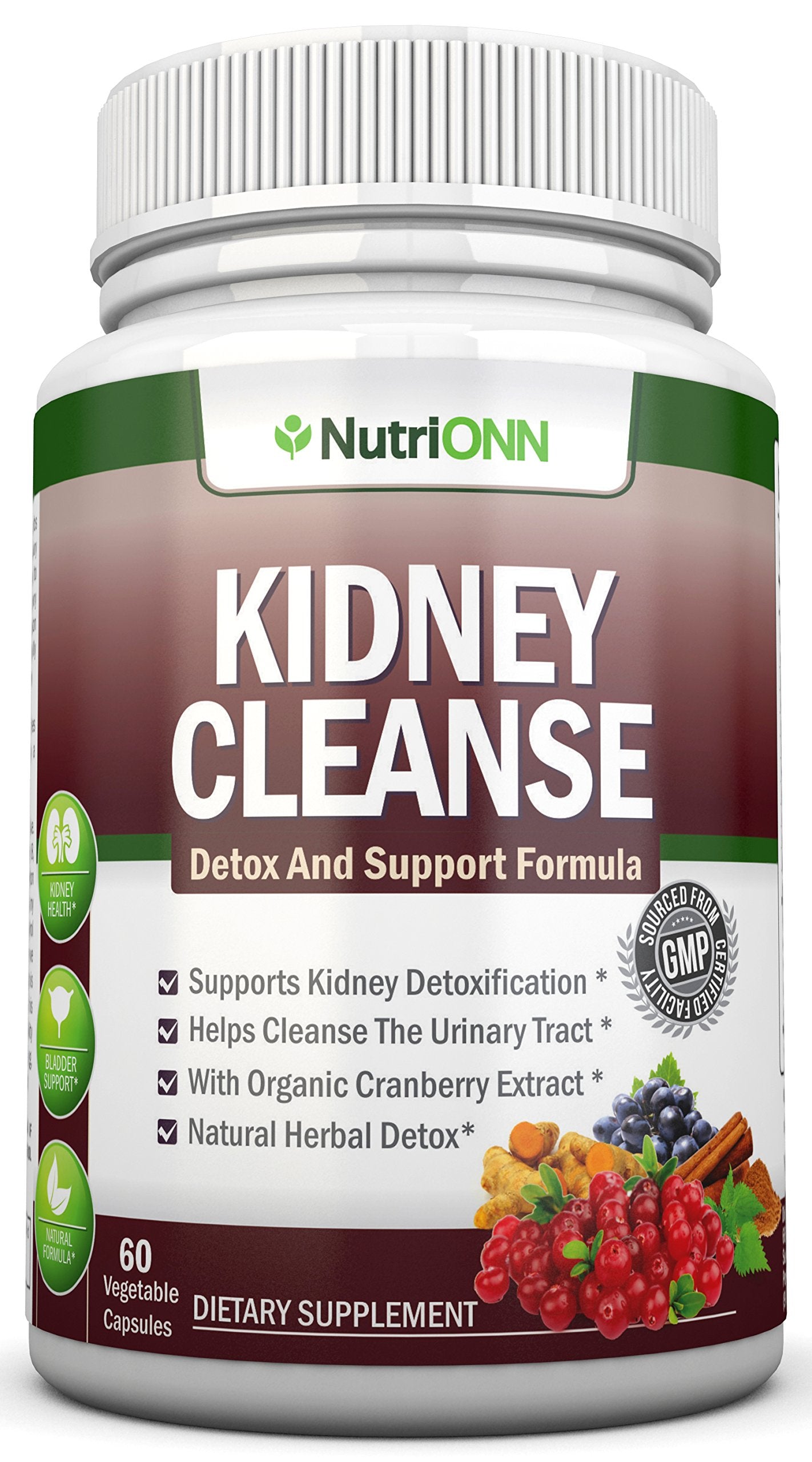 NutriONN Kidney Cleanse Capsules 60 Count