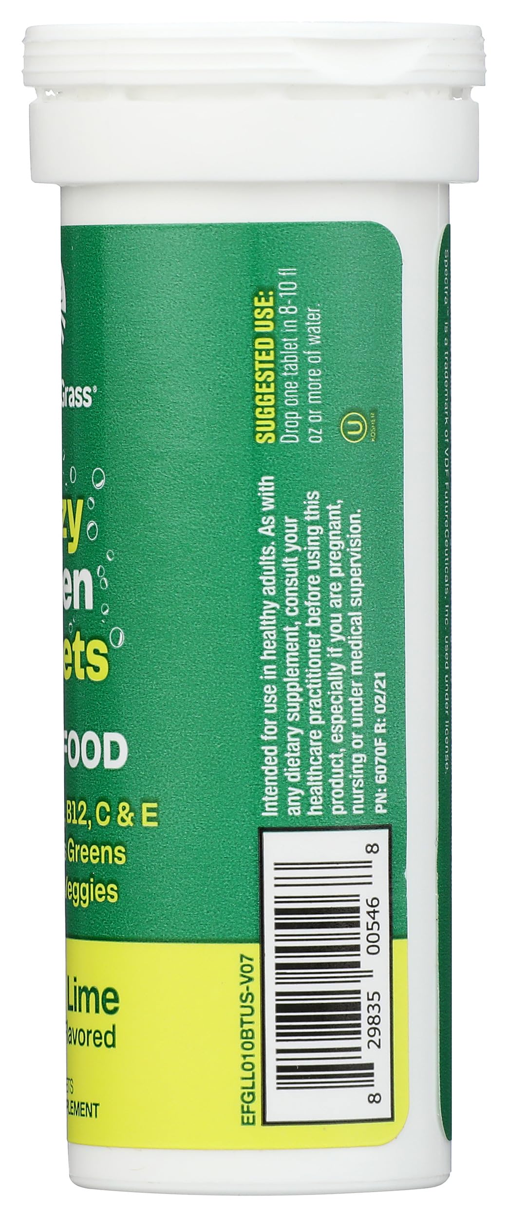 Amazing Grass Lemon Lime Green Superfood Drink Tabs Tablet, 10 Count