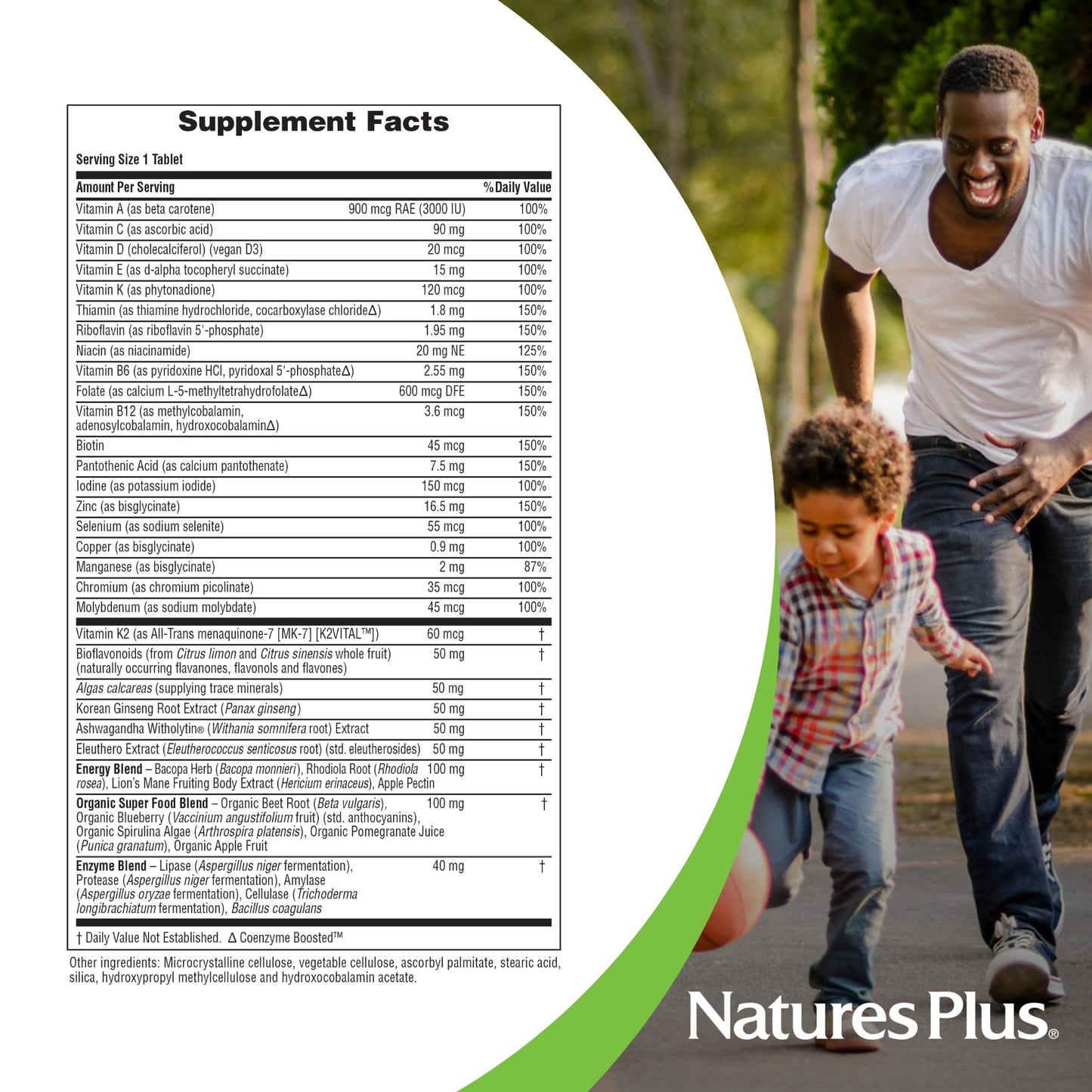 NaturesPlus His Journey Men's Multivitamin 60 Tablets