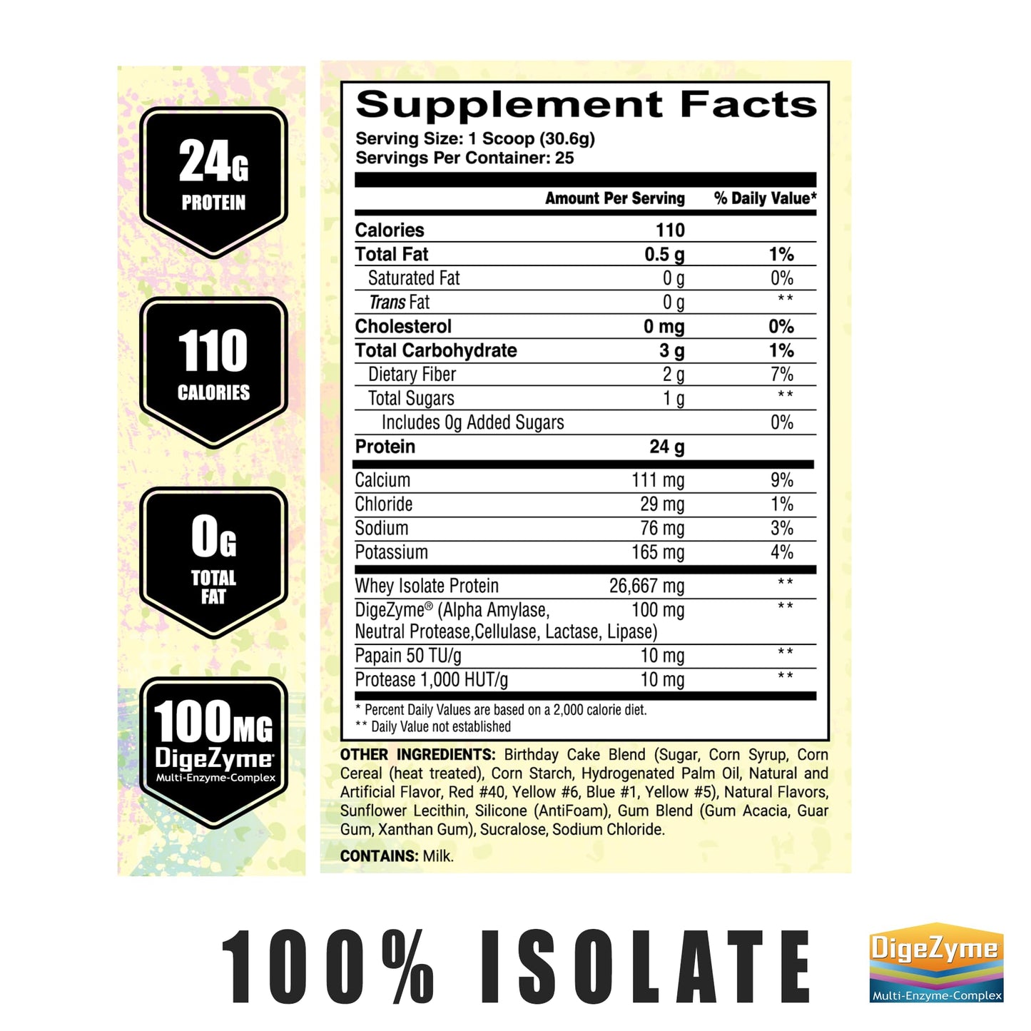 UXO Supplements Post ISO 100% Protein Isolate Protein Powder Vanilla Cream 32 Servings