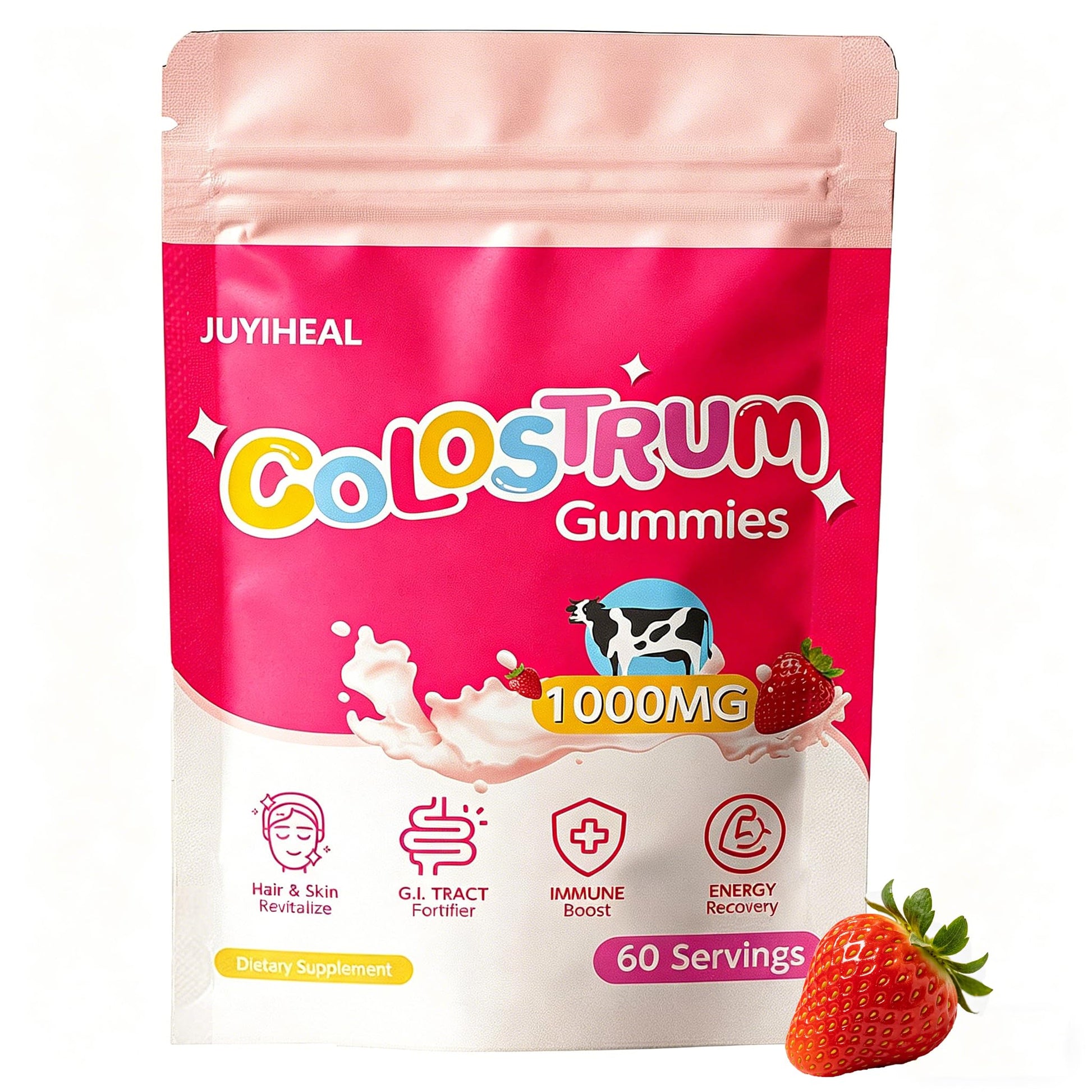 JUYIHEAL Core Bovine Colostrum Gummies Gummy 60 Count