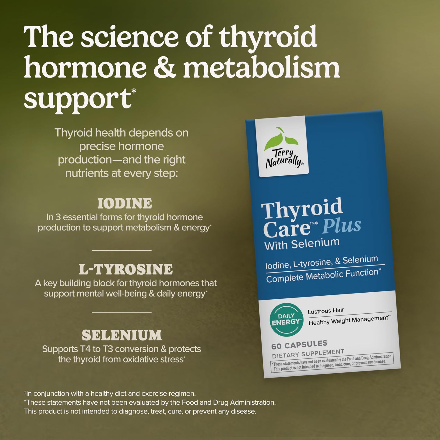 Terry Naturally Thyroid Care Plus Capsule 60 Count